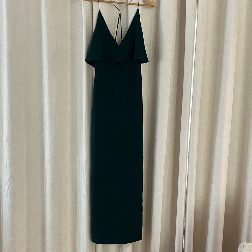 Stylestalker Strapless Dark Green Dress